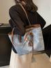 Bolso Retro Transfronterizo para Mujer, Gran Capacidad, Nuevo Estilo Otoño e Invierno 2026, Bolso de Hombro Simple y Versátil, Bolso Tote de Moda para el Trabajo