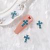 Joyería para uñas de diamantes cruzados transfronteriza, nuevo estilo de lujo ligero, tridimensional, y2g, estilo chica Millennium hot, decoraciones al por mayor