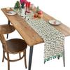 Yimanqi Yun Caminho de Mesa Estampado Bandeira de Mesa Decorativa de Natal Verde Dourado Folha de Ouro Mesa de Centro Gabinete de TV Tapete de Chá Retangular Fábrica