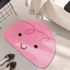 Alfombra de Diatomeas Dibujos Animados Creativos de Alienígena para Baño Absorbente de Agua Secado Rápido Alfombrilla para Pies Resistente a la Suciedad del Inodoro Fácil de Cuidar Alfombra de Piso