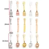 Accesorios de Joyería de Aleación DIY Cuchillo, Tenedor y Cuchara de Vajilla Mini Artificial Colgante Pequeño de Vajilla de Cocina J503