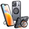 Funda Adecuada para Teléfono Móvil Apple 17Promax Magsafe Magnética Soporte Giratorio de 360 Grados Funda Fulcrum para Iphone17