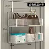 Colgador detrás de la puerta, artefacto para abrigos y sombreros de entrada, estante de almacenamiento montado en la pared, sin perforaciones, tendedero colgante lateral para puerta de dormitorio