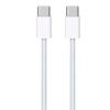 Aplicável ao cabo de dados Apple 15 cabo trançado USB-C tipo C de cabeça dupla para iPhone cabo de carregamento rápido PD para celular