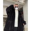 Chaqueta de lana de cordero para hombre, marca de moda, invierno, forro polar, grueso, estilo americano, abrigo holgado de algodón acolchado, abrigo cálido de algodón acolchado.