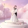 Figuras creativas y románticas de pareja para boda, accesorios DIY para decorar pasteles, adornos colgantes y piezas decorativas pequeñas para terrarios