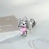 Pendientes de Hueso de Oreja de Gato Chef Lindos Dulces-Geniales Únicos de Henson, Tornillo de Doble Punta