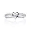 Anillo de Lujo Accesible de Alta Gama Micro-Incrustado, Anillo de Corazón Infinito de Cruz Anudada, Anillo Simple para Estudiante de Estilo Coreano