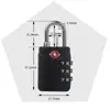 Candado de aduana transfronterizo TSA007 cuerpo ligero de ABS candado para equipaje casillero de gimnasio candado de combinación candado de contraseña nuevo