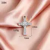 Acessórios Populares de Liga de Memória Diamante Cruz Brincos de Roupa Colar Pingente Joias Charms Materiais DIY