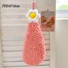 Bonita toalla de mano con diseño de flores para colgar en el hogar, cocina, baño, de alta calidad, absorbente de agua, de secado rápido, gruesa.