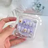 Adesivos de Unha Infantis Tridimensionais Fofos com Acessórios, Adesivos de Unha Prontos, Adesivos de Unha Postiça, Adesivos de Unha Usáveis, Adesivos de Unha de Desenho Animado