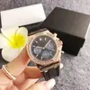 Reloj Moda Mujer Negocios Hombre Deporte Exterior Tendencia de Moda Cronógrafo de Tres Ojos Seis Manecillas con Calendario Reloj
