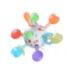Brinquedos de Manhattan para bebês de 3 a 6 meses, portáteis, com bolinhas, para morder gengiva e dentes, educação infantil, para pegar 0 1 ano