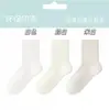 Calcetines Desechables, Calcetines Unisex, Calcetines Desechables Diarios para Otoño e Invierno Sin Lavar, Engrosados, Antiolor, Transpirables, Calcetines Cortos de Color Sólido para Mujer