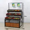Estanterías para Exhibición de Frutas y Verduras de Supermercado, Estantes Creativos de Múltiples Niveles para Verduras, Estanterías Comerciales para Tiendas de Conveniencia, Estantes para Frutas y Verduras
