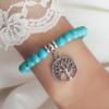 Pulsera Colgante Hueco Árbol de la Vida Turquesa Bohemio Retro Nuevo Transfronterizo Europeo y Americano AliExpress