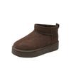 Botines Cortos de Invierno para Mujer Estilo Nuevo 2026 con Aumento Interno de Altura y Suelas Gruesas, Botas de Nieve Forradas de Felpa y Engrosadas, Botas de Algodón del Noreste