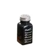 Amazon Juego de Botellas de Condimentos Negras y Blancas de 80ml Mini Tarros de Condimentos para Cocina Tarro Cuadrado de Vidrio para Condimentos en Polvo para Barbacoa