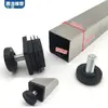 25 30 Tubo Cuadrado Plástico Ajustable Tapón Interior Pie de Elevación Tuerca de Ajuste para Patas de Mesa Silla Tapa Final para Tubo Almohadilla de Ajuste para Patas de Mesa Silla