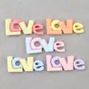 Set de Tarjetas de Pegamento en Crema Tarjeta Doble Color Carta de Amor Marca Accesorios de Resina Bolsa DIY Funda para Teléfono Móvil DIY Accesorios de Material