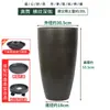 Maceta Grande de Cerámica de Imitación Plástico Tamaño Extra Grande Galón Planta en Maceta Profunda Bambú Tortuga Maceta de Resina Hogar Exterior Patio