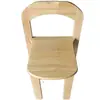 Silla de Comedor, Silla de Madera Maciza, Apilable, Estilo Nórdico, Respaldo Minimalista Moderno, Silla de Comedor Oudi
