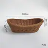 Canasta de Bocadillos Canasta de Frutas Creativa Mimbre de Imitación Tejido a Mano Plato de Frutas de Plástico Plato para Semillas de Melón Restaurante Hogar