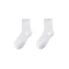 Calcetines Blancos y Negros Calcetines de Media Caña para Mujer Primavera y Verano Delgados Primavera y Otoño jk Calcetines de Caña Larga para Hombre ins de Moda Calcetines Lisos Apilados