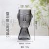 Vaso de Vidro Moderno Simples com Rosto Humano Personalizado para Sala de Estar Decorações Criativas para Bancada Flores e Plantas Verdes Hidropônicas