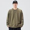 Sudadera de cuello redondo para hombre 2025 Primavera y Otoño Nueva Tendencia Estilo Japonés Estampado Retro Versátil Suéter para Pareja Ropa Interior