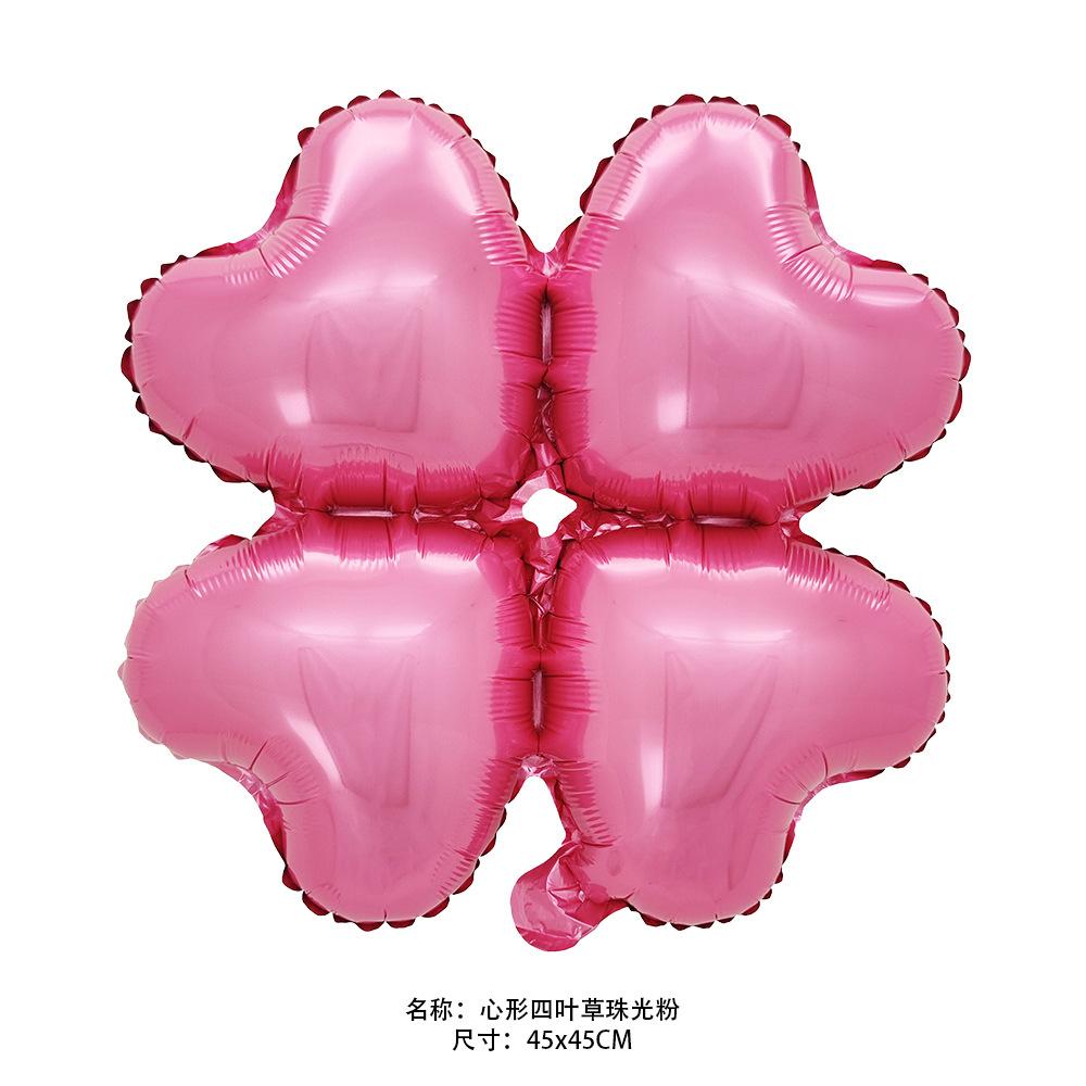 心形四叶草珠光粉