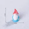 Nuevo producto transfronterizo: paisaje navideño en miniatura, Papá Noel, enano, muñeco de nieve, accesorios de decoración DIY, mini figuras