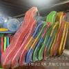 Accesorios de tobogán para gran patio de juegos infantil, tobogán de barril en espiral de empalme simple y doble, piezas de plástico