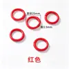 Llavero de anillo de plástico de colores Accesorios para abalorios DIY Colgante de anillo de resorte Gancho de campana Materiales para cadena de teléfono móvil