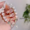 Pulsera de Cristal Estilo Nuevo con Margaritas Pequeñas, Joyería Estilo Coreano con Girasoles, Pulsera de Amistad para Estudiantes, Accesorios de Moda