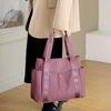 Bolsa de mão de tecido Oxford feminina 2022 nova moda elegante cor sólida grande capacidade multibolso bolsa de ombro de tecido de náilon elegante