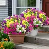 Flores Artificiales Transfronterizas de Amazon, Gloria de la Mañana, Eucalipto Falso, Decoraciones de Flores Artificiales, Arreglos de Escenas con Flores Artificiales para Decoración del Hogar