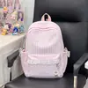 Mochila Nova Estilo Fresca e Estilosa com Renda Xadrez, Personalizada e Moderna, Mochila de Grande Capacidade para o Dia a Dia e Uso Estudantil