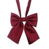 [Corbata de corona] Corbata japonesa jk para mujer, uniforme de color liso, cuello con flor de cerezo, lazo bordado de la universidad británica.