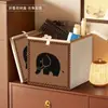 Caja de Almacenamiento Plegable de Tela Oxford de Algodón y Lino Almacenamiento de Ropa Caja de Almacenamiento de Juguetes Hogar Dormitorio Almacenamiento Portátil Lavable