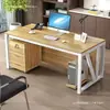 Mesa de funcionários, mesa de computador individual, mesa de escritório simples, mesa de trabalho moderna simples e moderna, mesa de treinamento