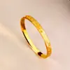 Nuevo Pulsera de Mantra de la Suerte Color Dorado Imitación Estilo Chino para Mujer, Pulsera Cerrada Versátil Estilo Chino, Joyería Meilong