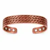 Conjunto de Anel e Pulseira Florais Vintage Transfronteiriço, Ajustável para Homens e Mulheres, Pulseira Árvore da Vida em Cobre Vermelho Escovado Estilo Antigo