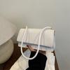 Bolsa Pequena Quadrada Elegante Minimalista 2025 Verão Nova Bordado Matelassê Nicho de Alto Valor Bolsa de Ombro Único Versátil Cor Sólida Bolsa Feminina