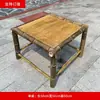 Conjunto de mesa e cadeiras de bambu, móveis para pátio externo, mesa de chá de bambu, mesa e cadeiras de bambu trançado, mesa e cadeiras de jantar, conjunto para fazer chá ao redor de uma fogueira, móveis de bambu, varanda