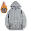 Nuevo cárdigan casual de forro polar de 500 g, doble costura, estilo retro americano, hecho de algodón chino, peso pesado, corte holgado, sudadera talla europea