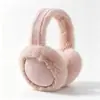 Orejeras de invierno para mujer y hombre, suaves y lindas, orejeras plegables para clima frío, orejeras esponjosas y cálidas, accesorios para diadema