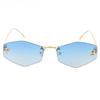 Gafas de sol poligonales de nueva moda europea y americana para mujer, con personalidad fotográfica callejera y estrellas de la moda, 139 90271