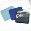 Portatarjetas de Cuero PU Creativo Transfronterizo con Múltiples Ranuras para Tarjetas Estilo Ins Cuero Sintético Hilo de Coser Engrosado Portatarjetas Portatarjetas